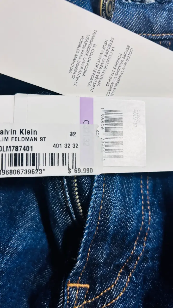 Jeans Calvin Klein azul oscuro nuevos - 4