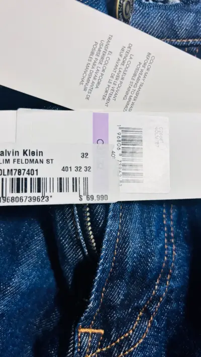 Jeans Calvin Klein azul oscuro nuevos - miniatura 4