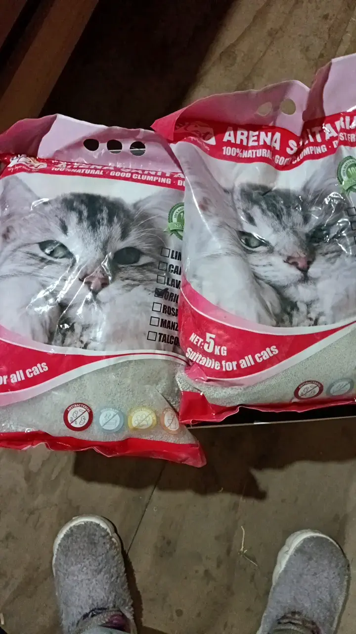 Arena sanitaria para gatos 5kg aglomerante - 1