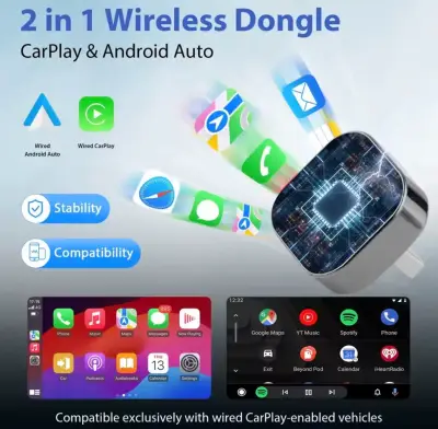 Adaptador inalámbrico CarPlay y Android Auto - miniatura 2
