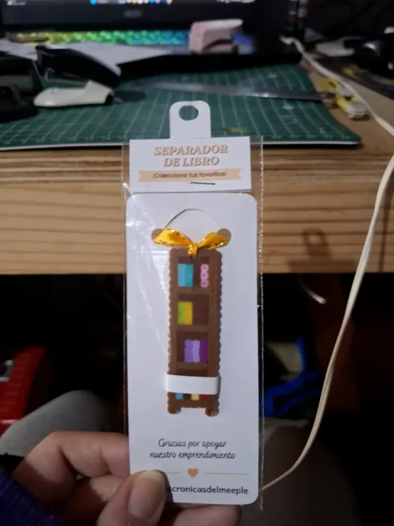 Separador de libro con diseño colorido