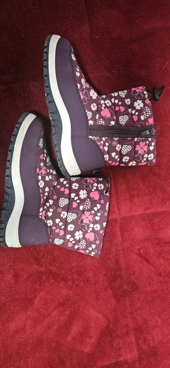Botas de invierno para niña con diseño floral - 2