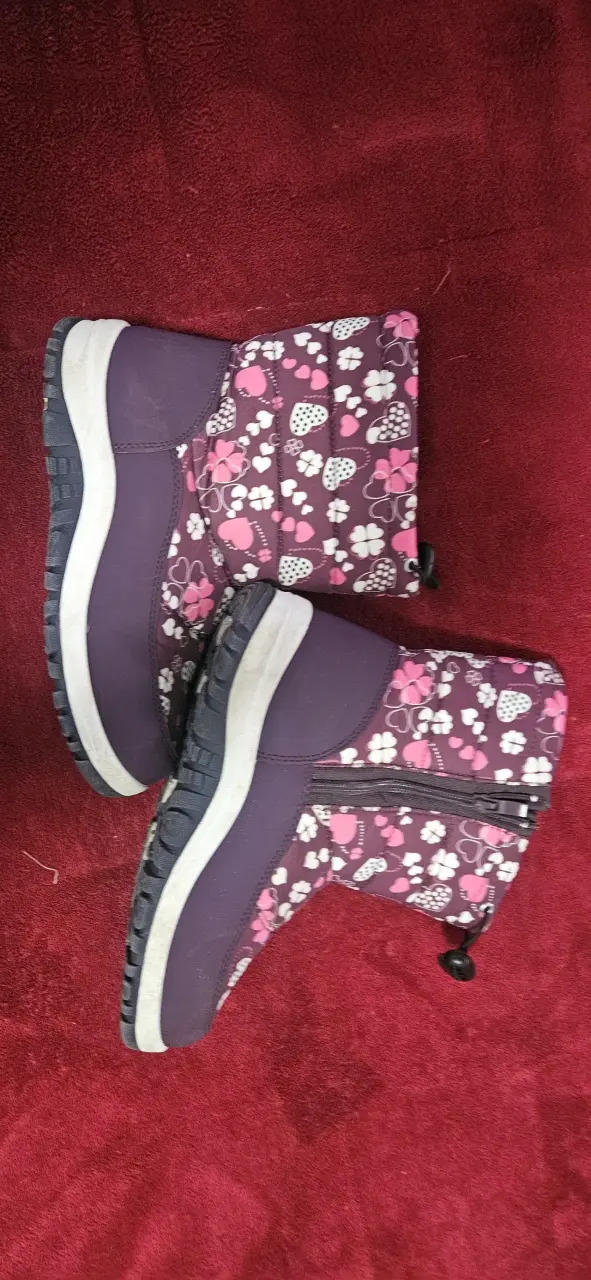 Botas de invierno para niña con diseño floral - 3