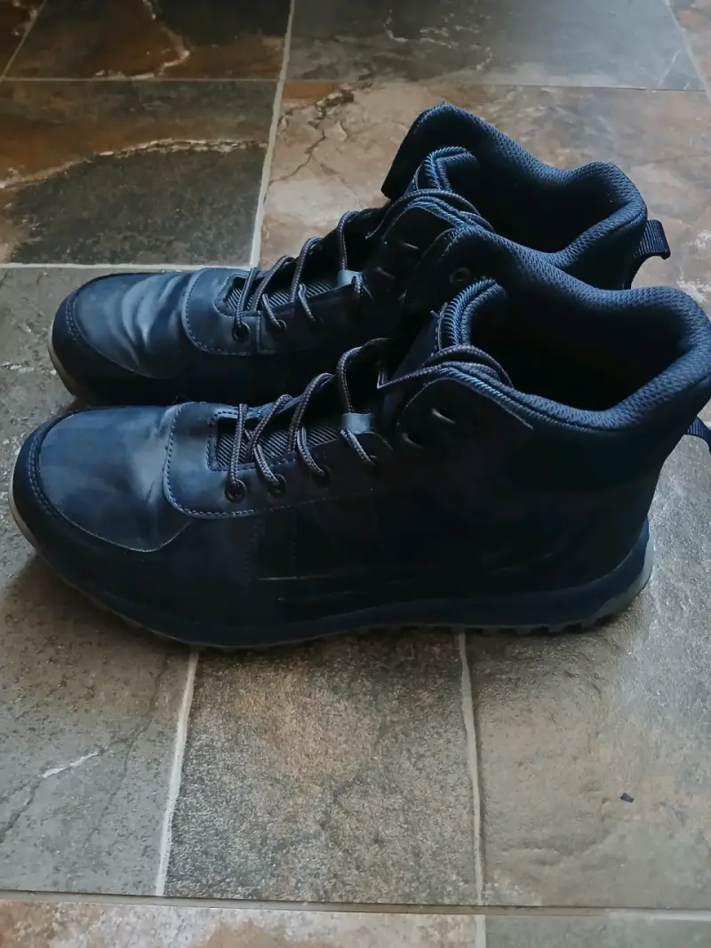 Botas de cuero negras para hombre - 2