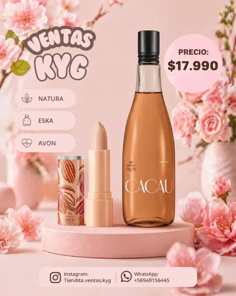 Perfume Natura Ekos Cacau Frescor + bálsamo labial