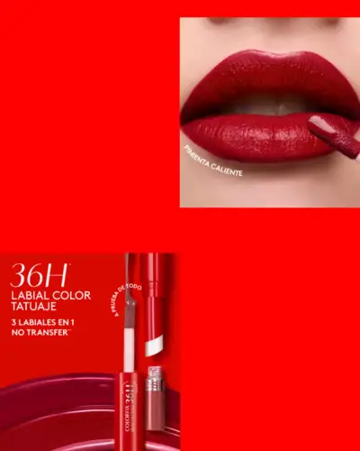 Labial Colorfix Duo Tatoo Pimiento Caliente - miniatura 1