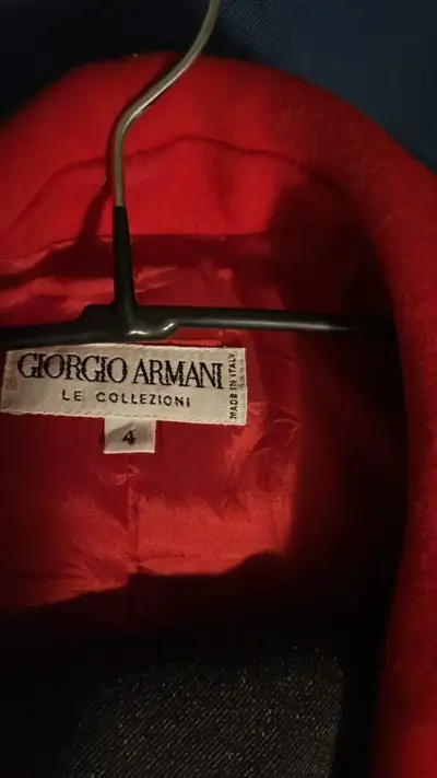 Blazer rojo GIORGIO ARMANI elegante para mujer - miniatura 3