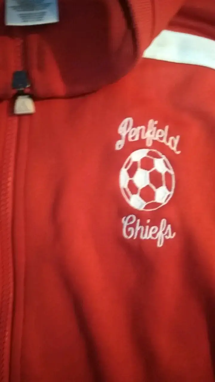 Chaqueta deportiva Adidas roja con logo - 4