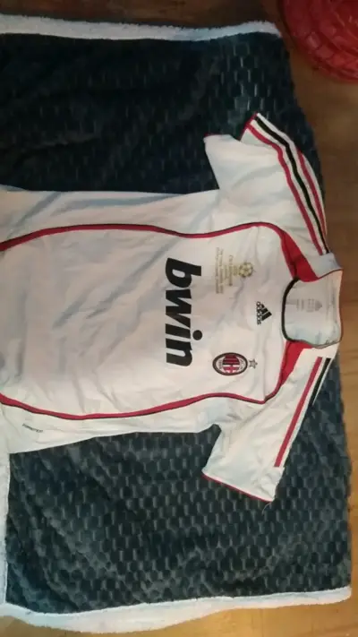 Camiseta AC Milan Adidas blanca retro - miniatura 1