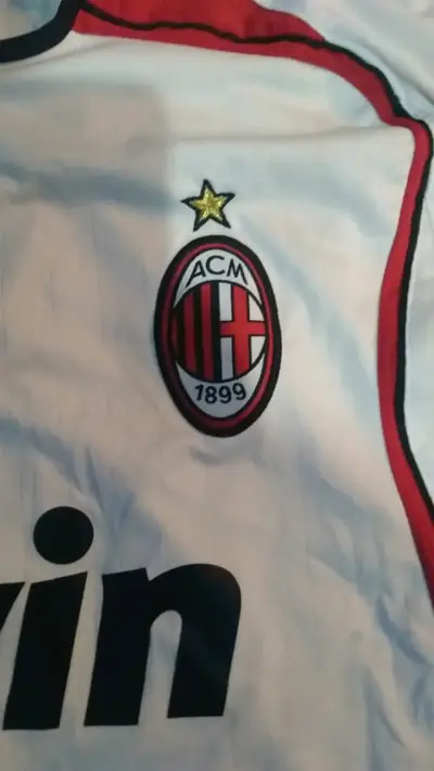 Camiseta AC Milan Adidas blanca retro - miniatura 2