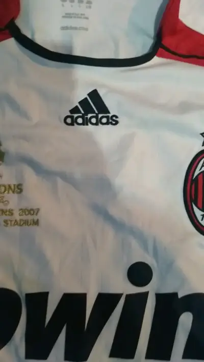 Camiseta AC Milan Adidas blanca retro - miniatura 3