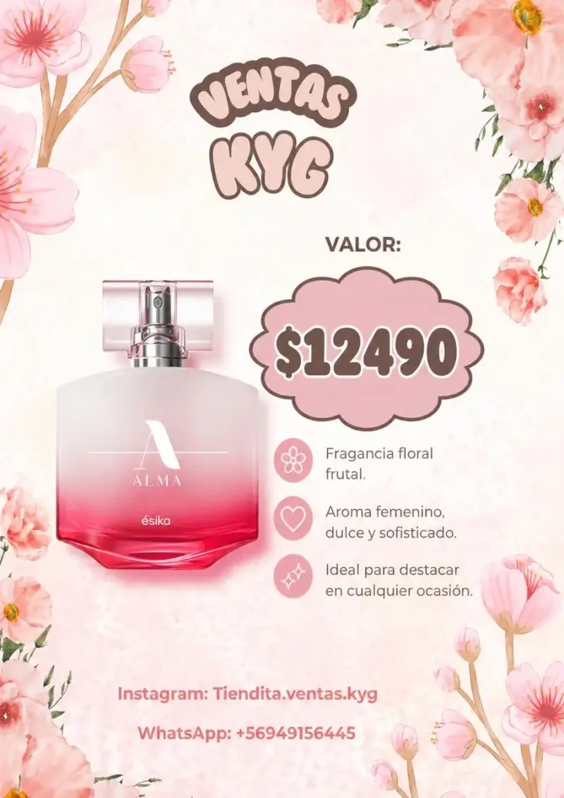Perfume Alma by Ésika floral frutal