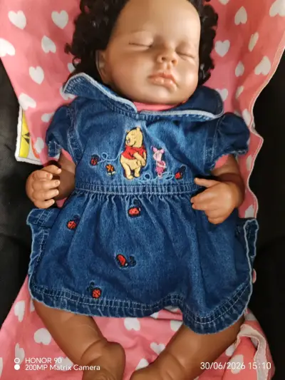 Muñeca bebé reborn hecha a mamano - miniatura 2