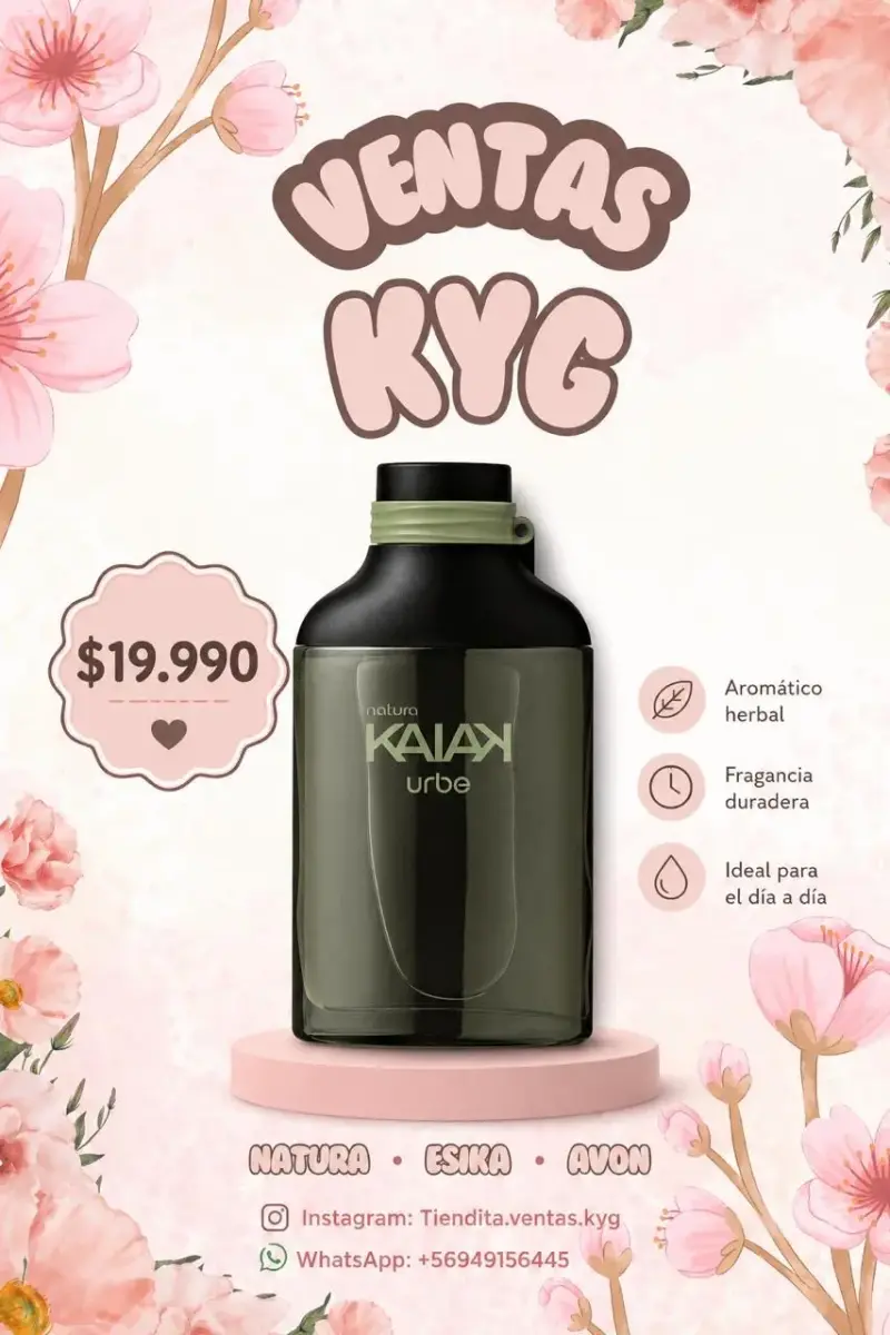 Perfume Natura Kaiak Urbe aromático herbal