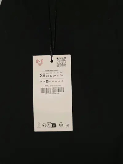 Pantalones negros de vestir talla 38 - miniatura 3