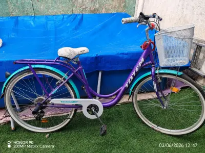Bicicleta Totem morada con canasto - miniatura 1