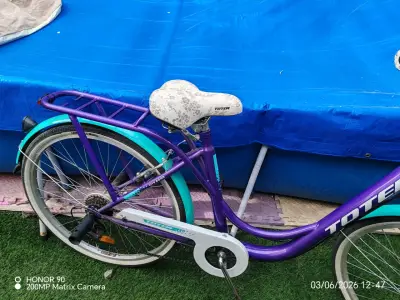Bicicleta Totem morada con canasto - miniatura 3