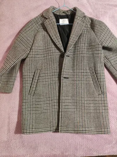 Abrigo Zara de cuadros estilo clásico - miniatura 2