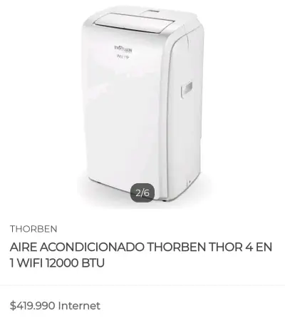 Aire acondicionado Thorben Thor 4 en 1 WiFi12000 B - miniatura 1
