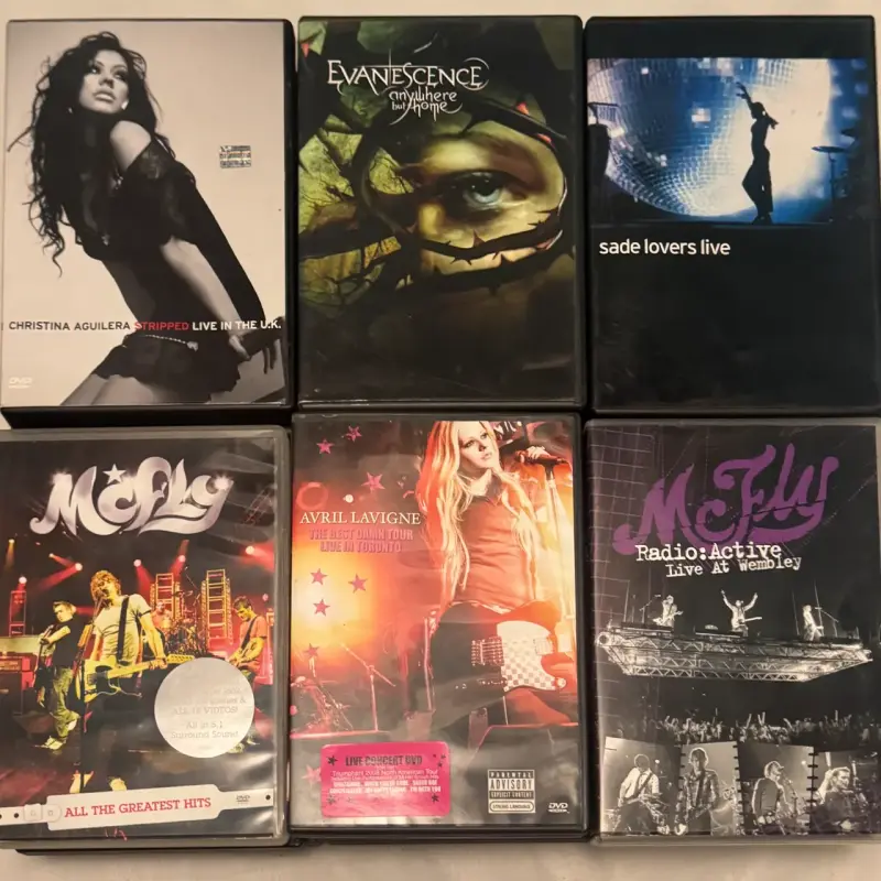 Colección de DVDs de conciertos musicales - 3