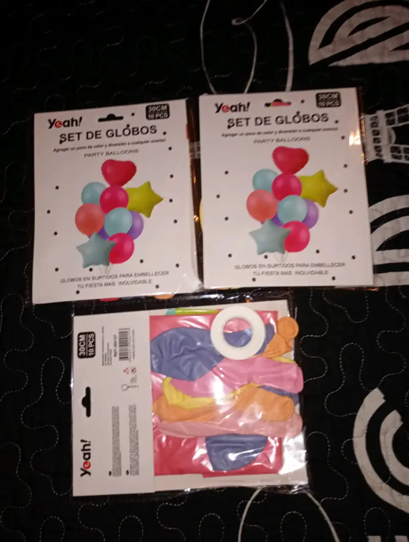 Set de globos Yeah! para fiestas 30 cm