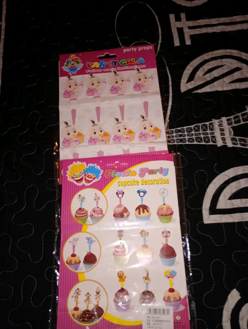 Decoración para cupcakes de fiesta - 2