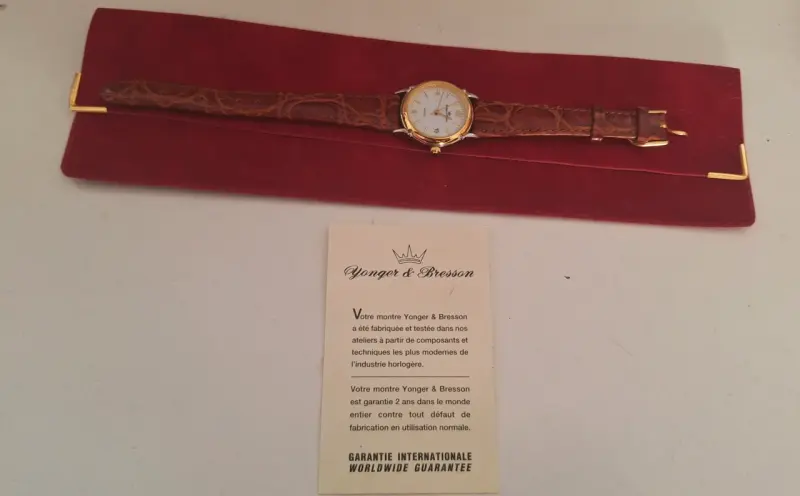 Reloj Yonger & Bresson clásico de cuero - 1