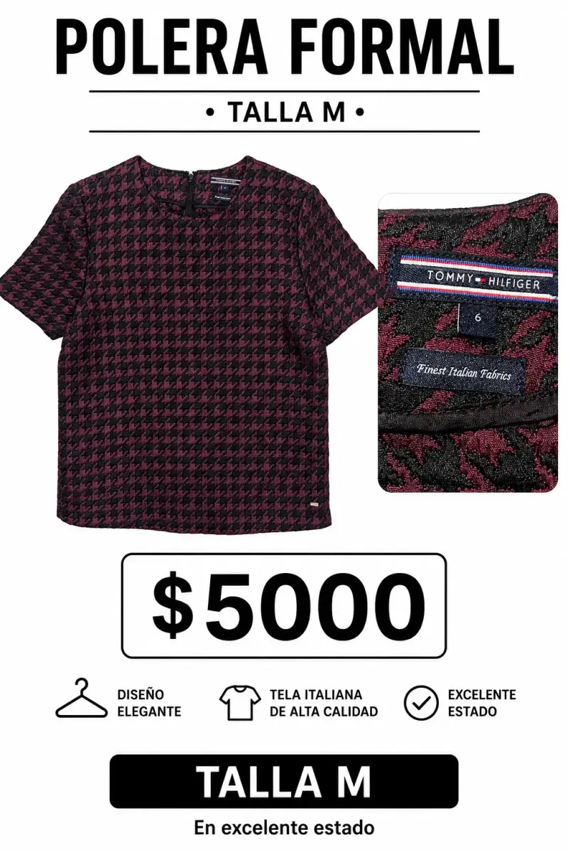 Polera formal Tommy Hilfiger talla M