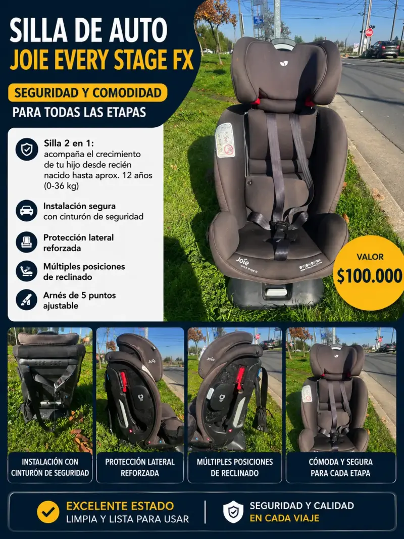 Silla de auto Joie Every Stage FX 2 en 1