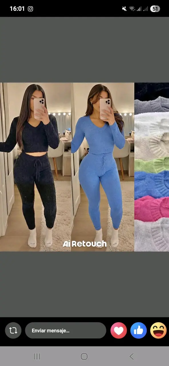 Conjunto deportivo de dos piezas para mujer - 1