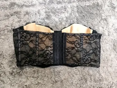 Bustier de encaje negro elegante - miniatura 2