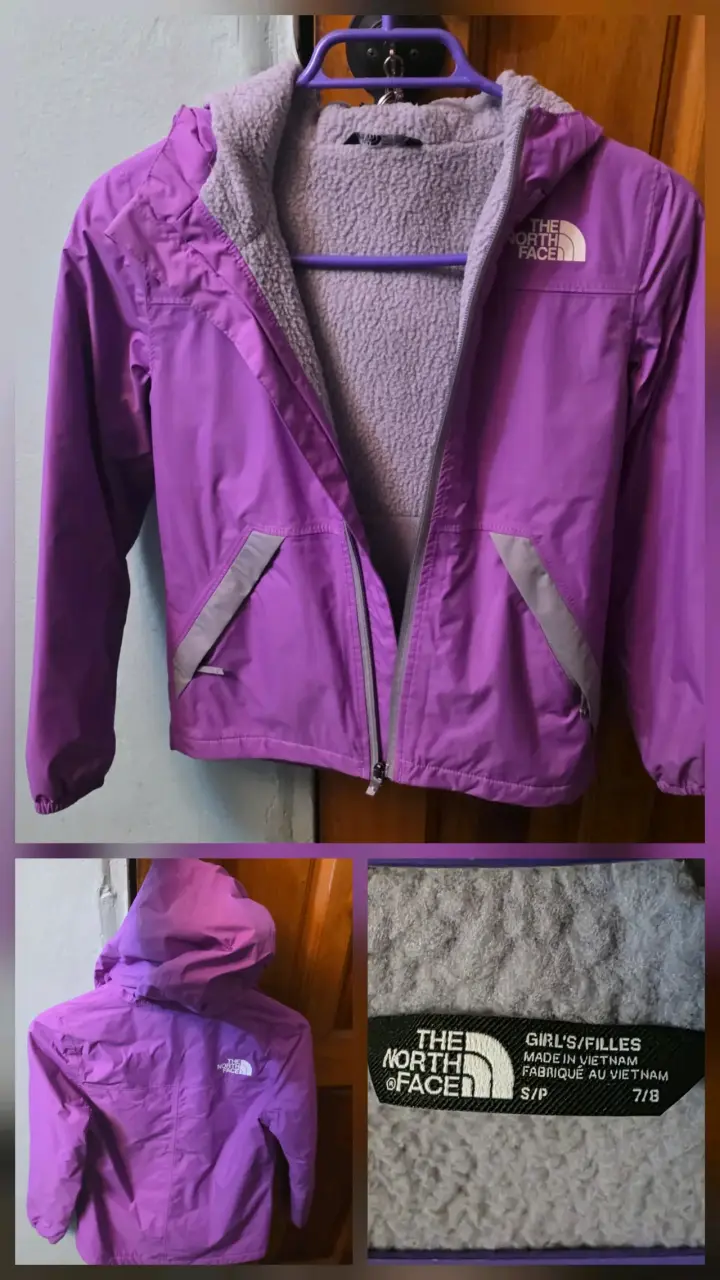 Chaqueta morada The North Face para niña - 1