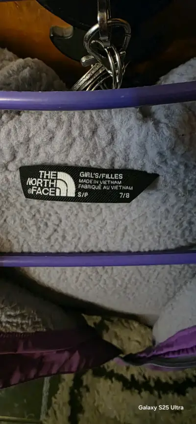 Chaqueta morada The North Face para niña - miniatura 3