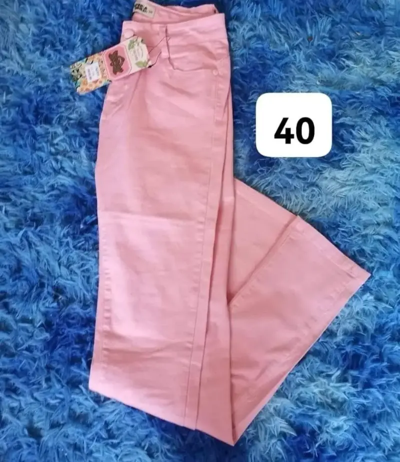 Pantalones rosados talla 40 para mujer