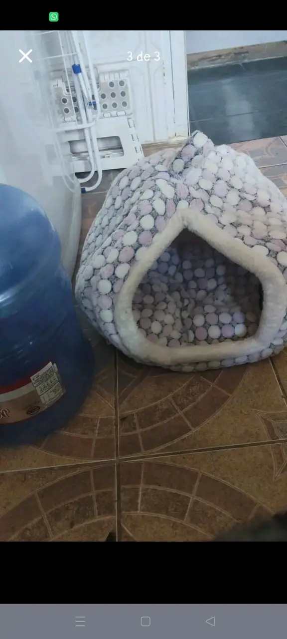 Cama acogedora para mascotas con diseño de puntos - 4