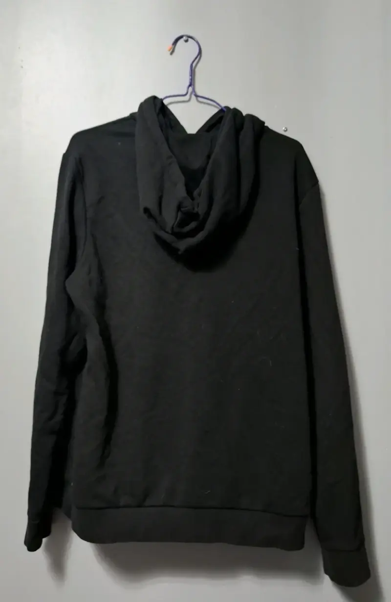 Polerón negro Adidas con capucha - 2