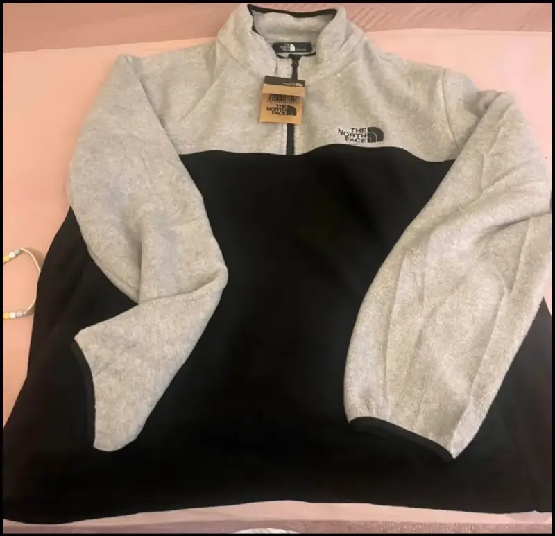 Polar The North Face gris y negro