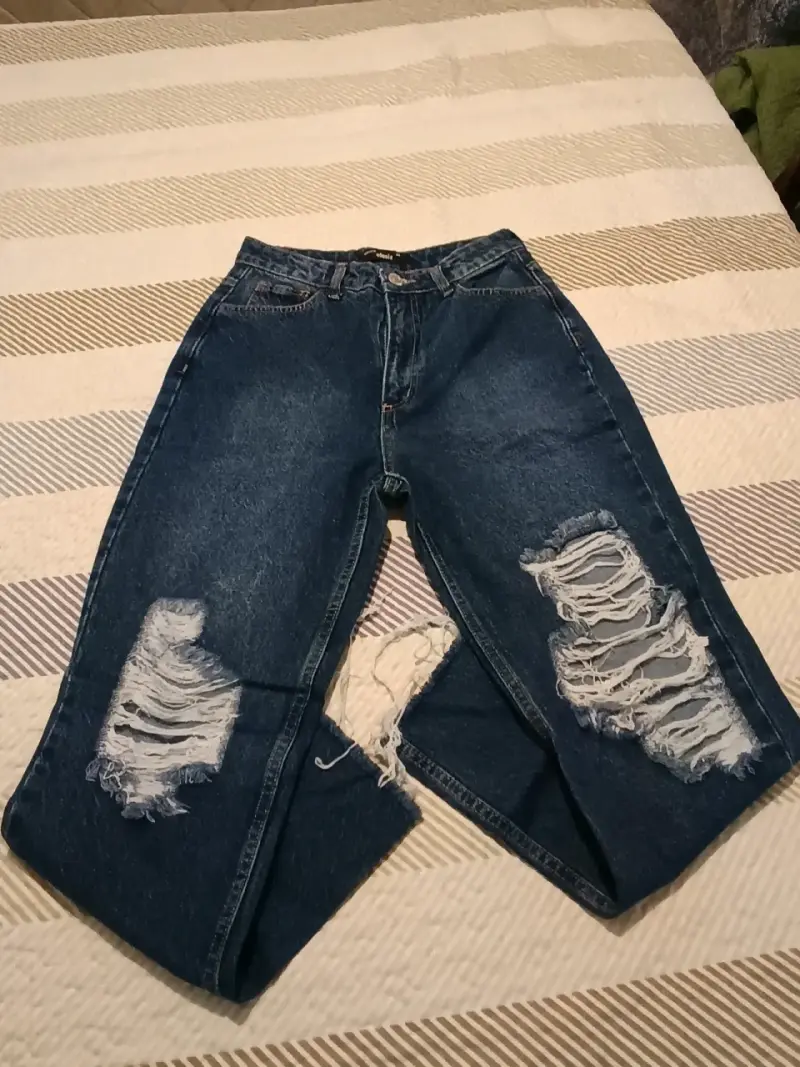 Jeans desgastados talla 36 para mujer - 2