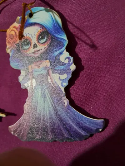 Adornos colgantes de Catrinas coloridos - miniatura 5