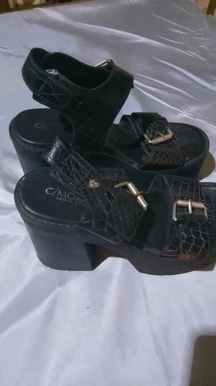 Sandalias negras de plataforma C/MORE - 2