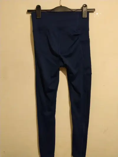 Leggings deportivos azul marino Adidas - miniatura 3