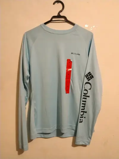 Polera manga larga Columbia azul claro - miniatura 1