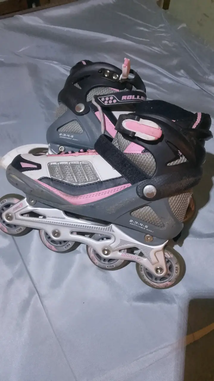 Patines en línea Rollerblade ajustables gris y ros