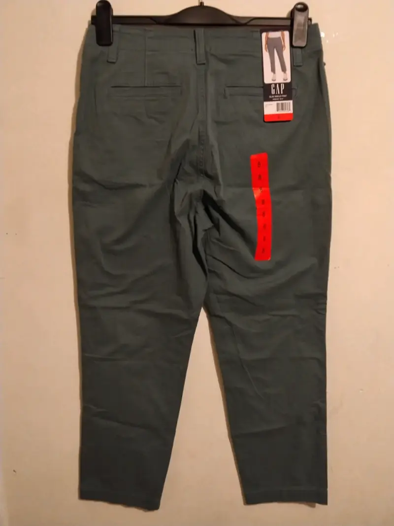 Pantalones tobilleros GAP slim azul - 2