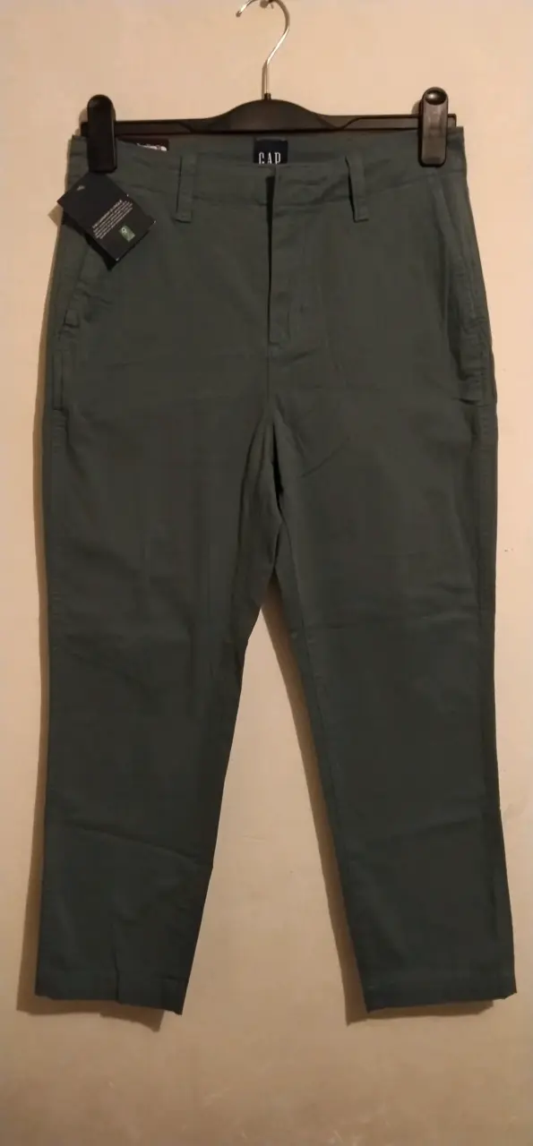 Pantalones tobilleros GAP slim azul - 3