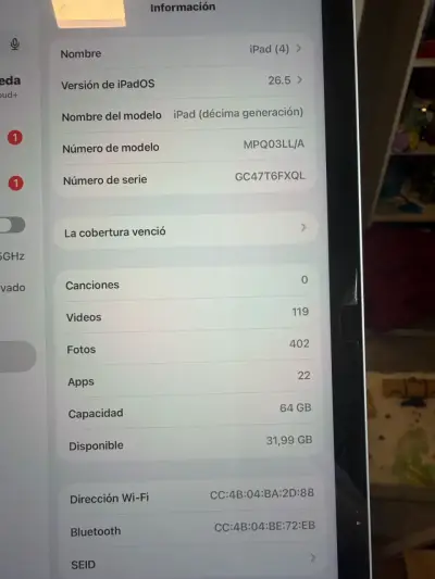 Tablet Apple iPad 10 generación - miniatura 3