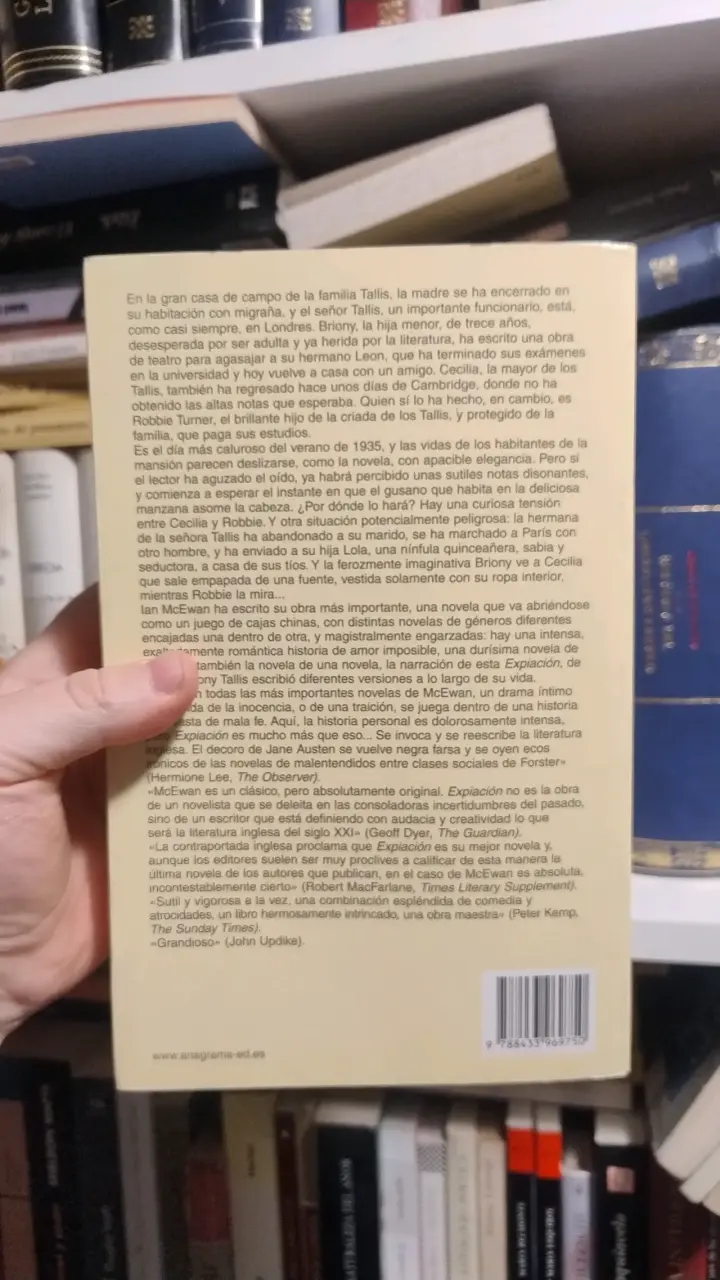 Expiación' de Ian McEwan, Anagrama - 3