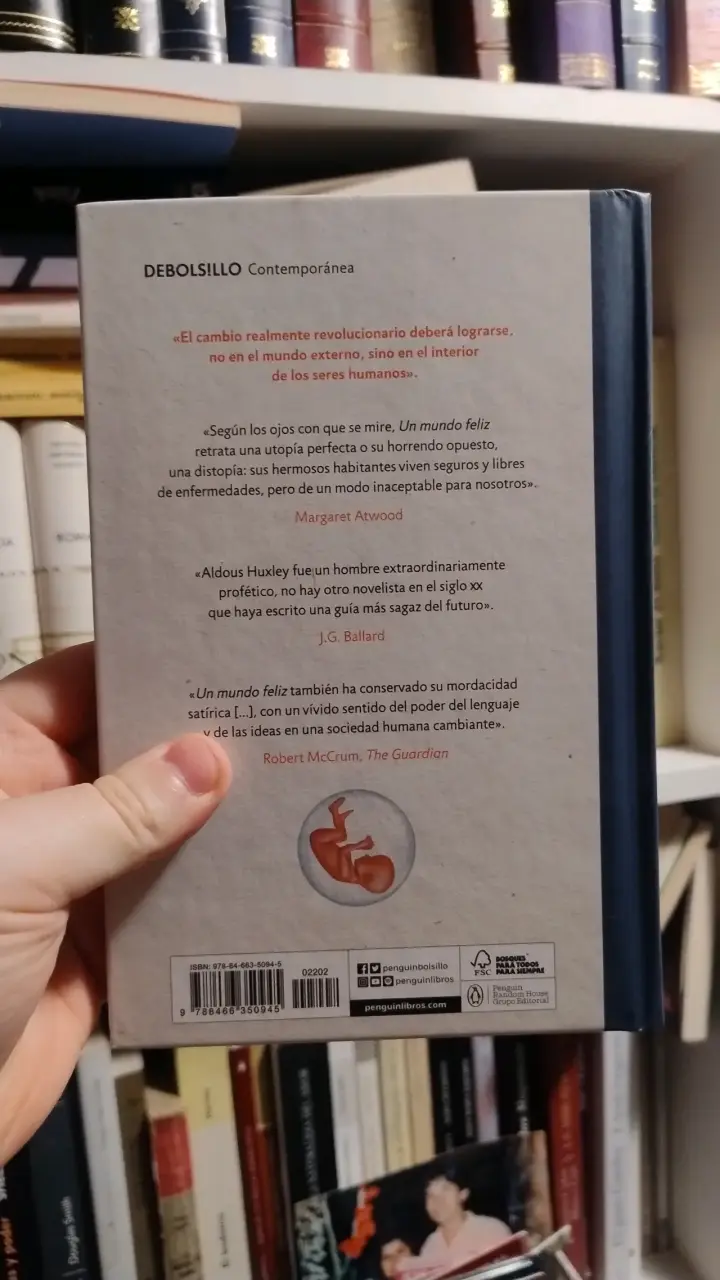 'Un mundo feliz' de Aldous Huxley, tapa dura - 3