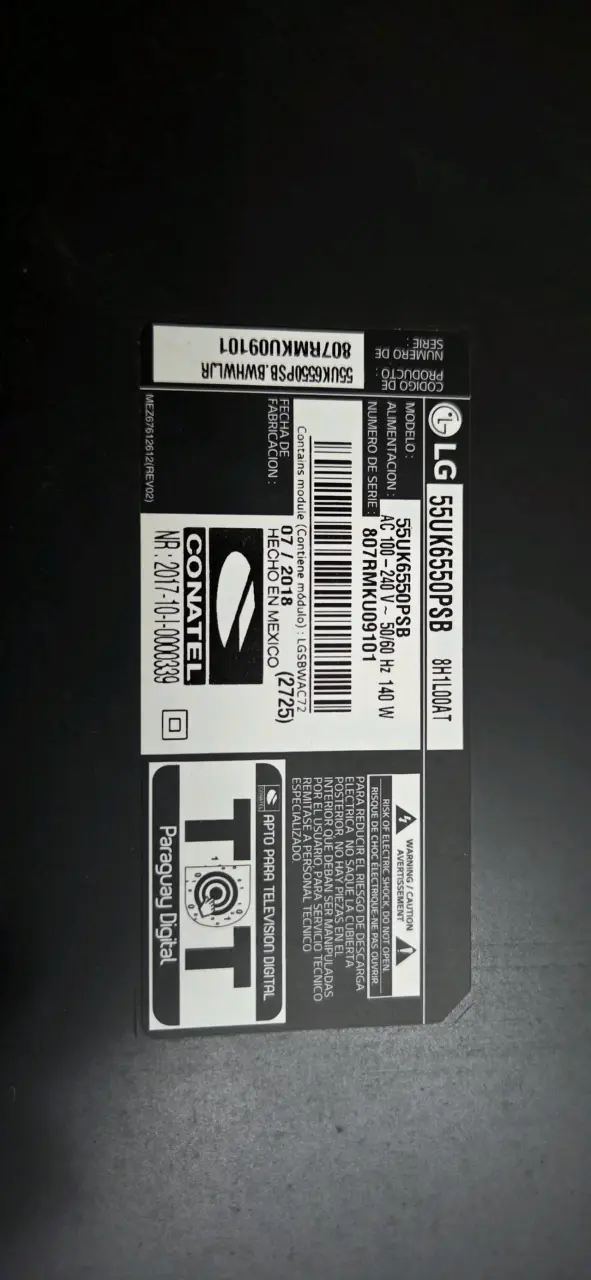Televisor LG 55UK6550PSB 55 pulgadas - 1
