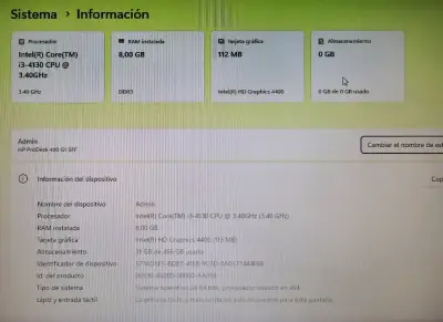 Vendo Computador de Escritorio HP ProDesk 400 G1 S - miniatura 4